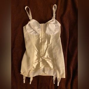 Vintage Satin Panels Corselette Girdle